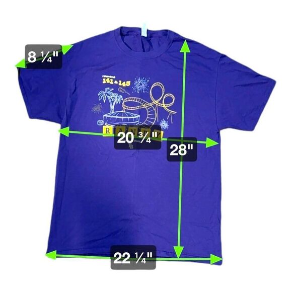 I Survived 141 & 143 Randy Arozarena Tropicana Field T-Shirt L Jerzees Dri-Power - Picture 3 of 5